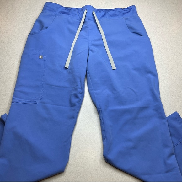 Figs Scrubs Kade Pant Medium Petite Ceil Blue - Picture 2 of 3